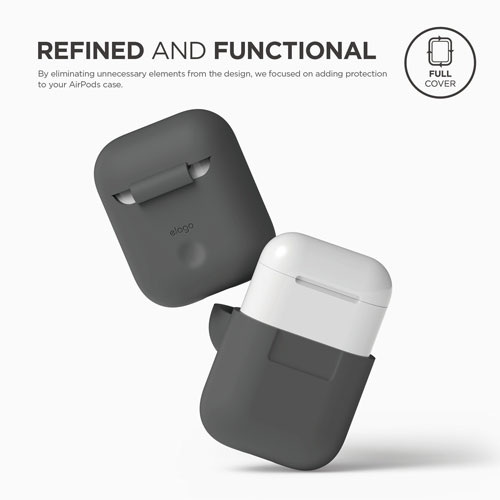 Slim TPU  Case For Apple Airpods - Gray