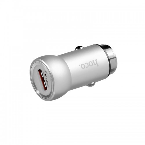 HOCO Qualcomm 2.0 Quick Charger Z4 Car Charger For All Smart Phones & Tablets - Silver