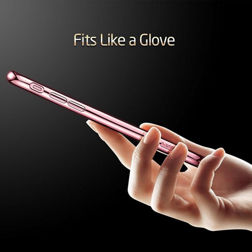 Electroplating Ultra Slim Lightweight Soft TPU Case with Free tempered Glass for iPhone 7 / 8 - Rose Gold Electroplating Ultra Slim Lightweight Soft TPU Case with Free tempered Glass for iPhone 7 / 8 - Rose Gold