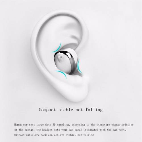 MIFO Ghost Micro Water Proof Bluetooth Headset with Power Bank Charging Device