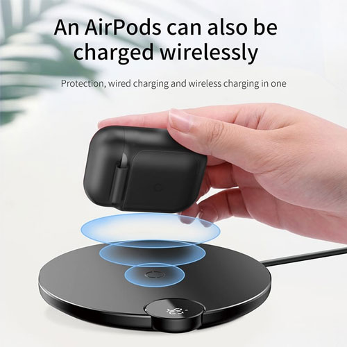 Baseus Wireless Charging Receiver Case For Apple Airpods Support Wireless Charging