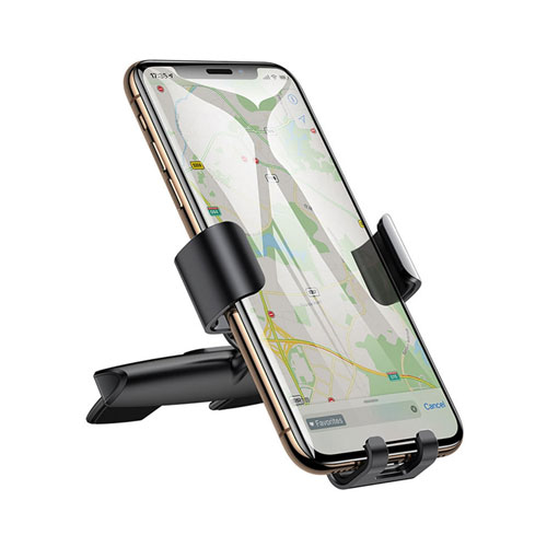 Baseus Metal Car Mobile Holder in Car CD Slot - Silver