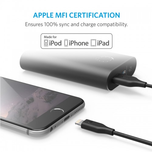 Anker PowerLine Cable For IOS Cable - Black