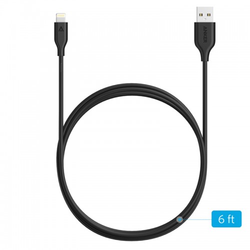 Anker PowerLine Cable For IOS Cable - Black