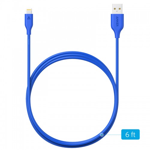 Anker PowerLine Cable For IOS Cable - Blue