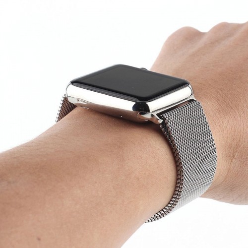 Limited Edition Milisen Magnetic Loop Apple Watch Band For 42 MM / 44 MM  Apple Watch - Silver