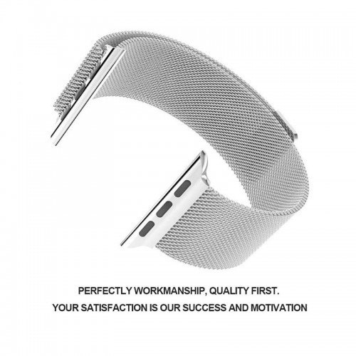 Limited Edition Milisen Magnetic Loop Apple Watch Band For 42 MM / 44 MM  Apple Watch - Silver
