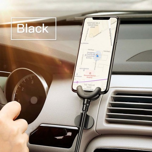 Baseus O-type Car Mount Cable 2.1A 0.8M for iPhone  -  BLACK 