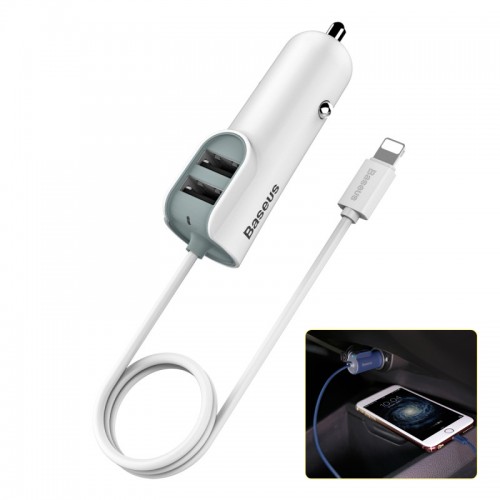 BASEUS 2 USb & Lightning Cable Car C...