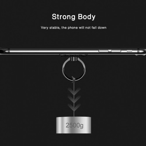 Baseus 360 Degree Rotation Finger Grip Phone Holder - Black