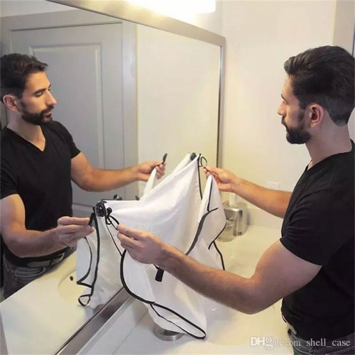 Beard Trimming Apron - White