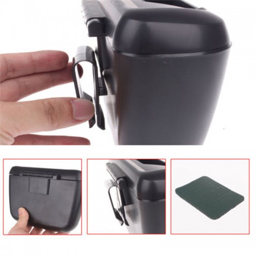 Multifunctional Car Dustbin - Silver