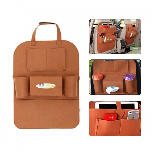 Portable Car Back Seat Storage  Bag - Br...