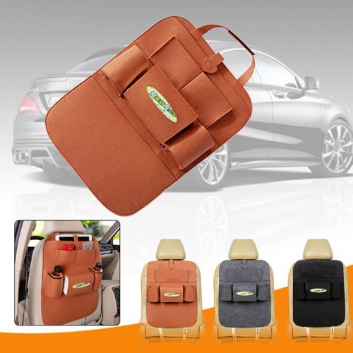 Portable Car Back Seat Storage  Bag (Pack of 2)  - Gray