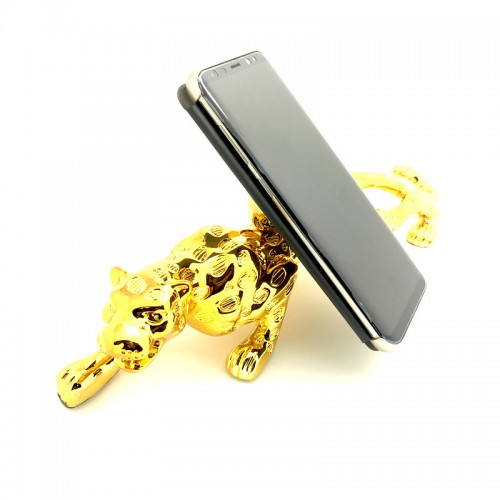 Special Design Tiger Shape Car Mount & Mobile Holder - Gold