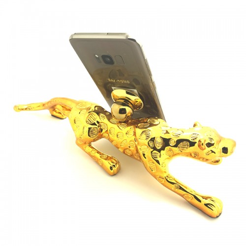 Special Design Tiger Shape Car Mount & Mobile Holder - Gold