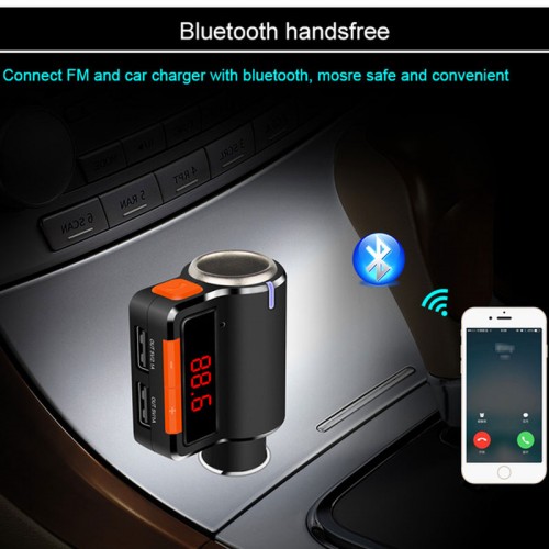 Earldom Car Bluetooth Modulator  Device with USB Charger , Lighter Slot and FM Transmitter 