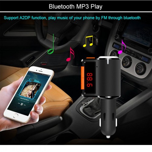 Earldom Car Bluetooth Modulator  Device with USB Charger , Lighter Slot and FM Transmitter 