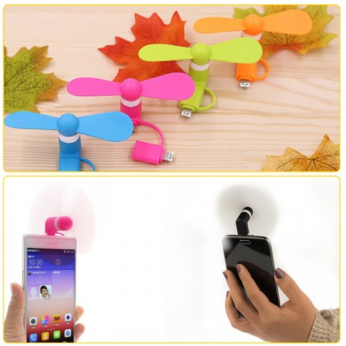 Flexible Mini USB Portable Fan For Smartphones & Tablets Apple - White