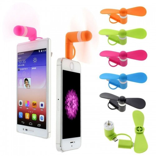 Flexible Mini USB Portable Fan For Smartphones & Tablets Apple - White