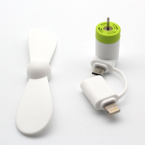 Flexible Mini USB Portable Fan For Smartphones & Tablets Apple - White