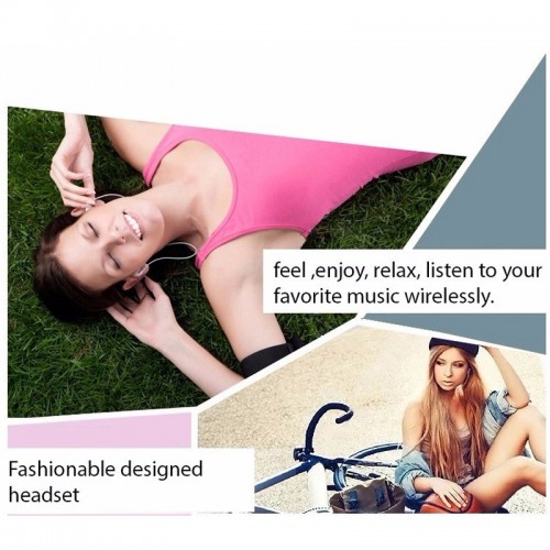 FINEBLUE Mate 8 Bluetooth Sport Wireless Earphone - White