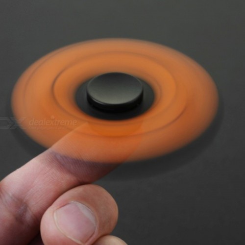 E-SMARTER Basketball Pattern Fidget Spinner -Black/Orange