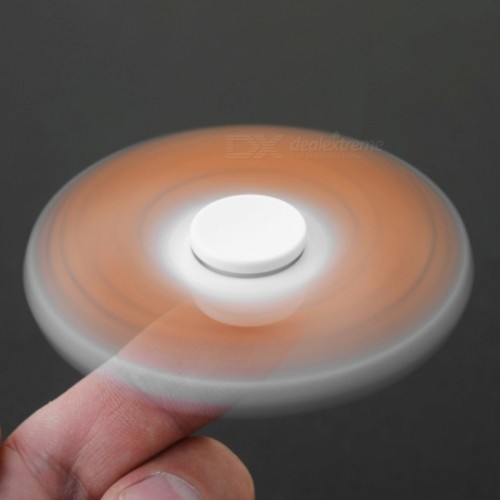 E-SMARTER Basketball Pattern Fidget Spinner -White/Orange