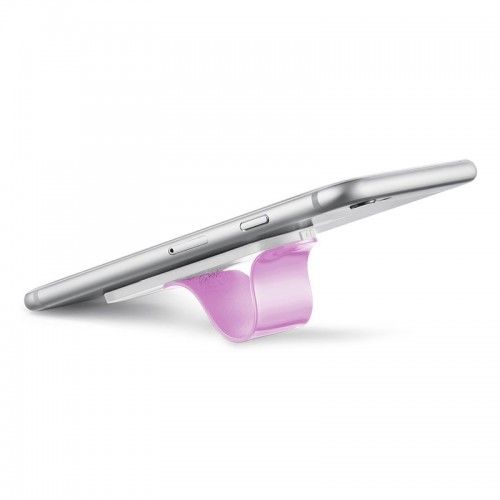 Multi Band Phone Grip & Cell Phone Holder & Self Stand for Smartphones & Tablets - Purple