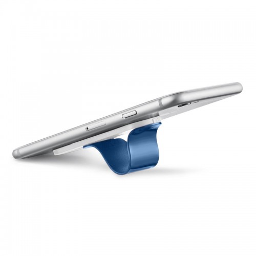 Multi Band Phone Grip & Cell Phone Holder & Self Stand for Smartphones & Tablets - Blue
