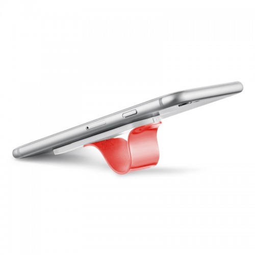 Multi Band Phone Grip & Cell Phone Holder & Self Stand for Smartphones & Tablets - Pink