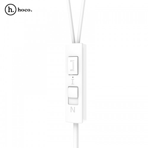 HOCO Titanium Alloy Universal In-Ear Wire Control Earphone with Mic - Gold