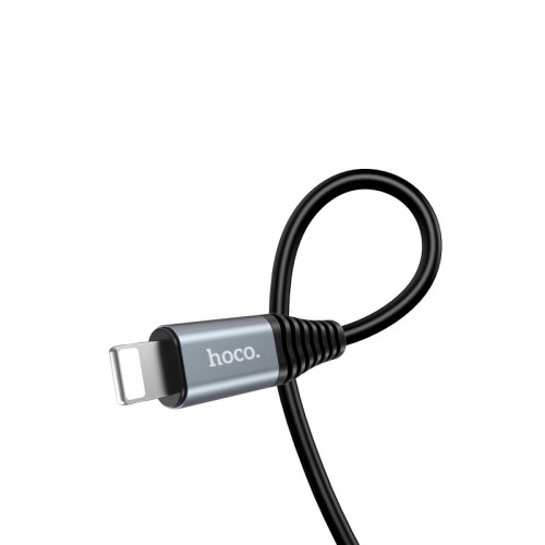 HOCO U22 2 in 1 Cable 1.2M with 2000 mAh Power Bank For IOS Devices - Black