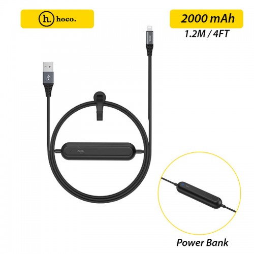 HOCO U22 2 in 1 Cable 1.2M with 2000 mAh...