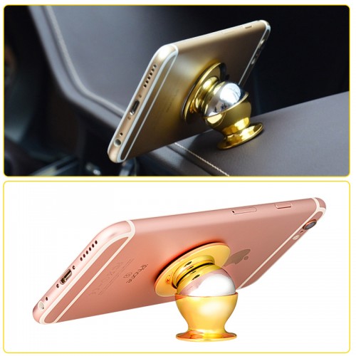 HOCO  Magnetic Mobile Car Mount For All Smart Phones - Gold