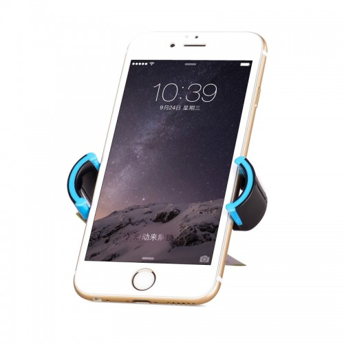 HOCO 360 Degree Rotation Car AC Vent Holder for Smartphones - Black/Blue