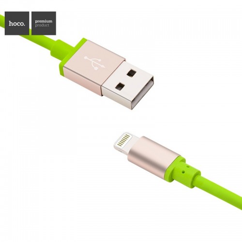 HOCO U3 Whorl Charm 18cm Lightning Cable for Apple Device - Blue