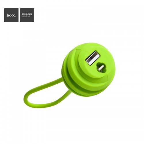 HOCO U3 Whorl Charm 18cm Lightning Cable for Apple Device - Blue