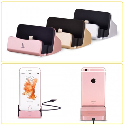 HOCO Fast Charging USB Charging Dock For iPhone - Gold