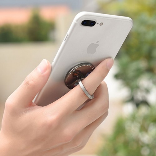 HOCO PH4 360 Degree Spinner Gyros Finger Ring Holder - Silver