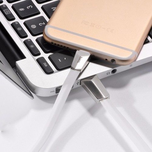 HOCO X4 Zinc Alloy Data Charging Cable For IOS Devices - Blue