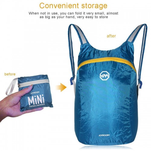 JOYROOM CY125 Ultra Lightweight Foldable Waterproof and Durable Backpack - Blue