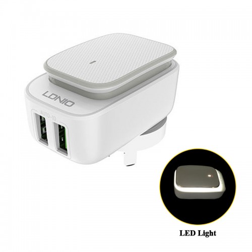 LDNIO Dual 2.4A Dual Port Charger With L...