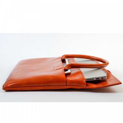 LEOCKEE Leather Bag For MacBook and iPads - Brown