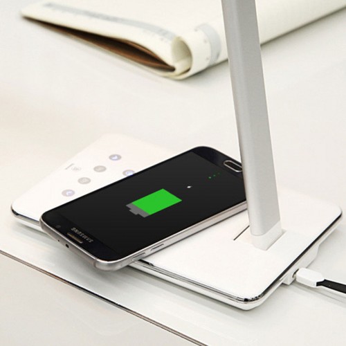  Wireless Charging Table Lamp with QI Wireless Charger