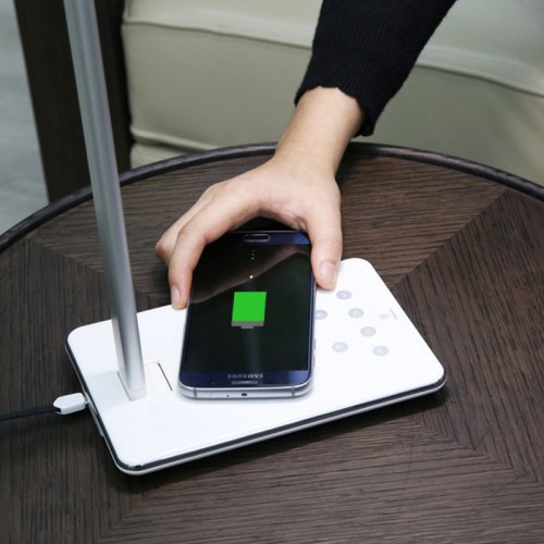  Wireless Charging Table Lamp with QI Wireless Charger