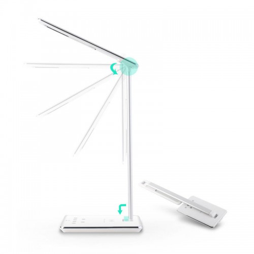  Wireless Charging Table Lamp with QI Wireless Charger