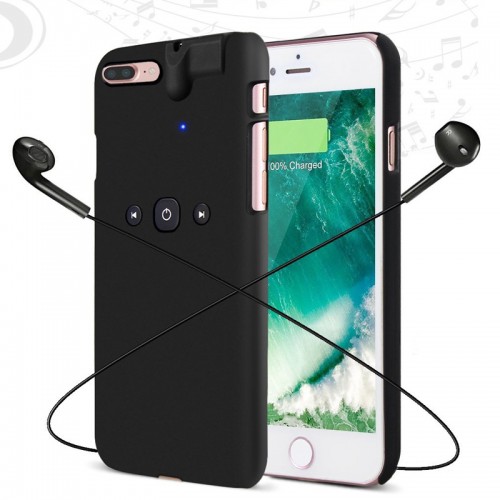 M-TECH Music Player & Calling Control Case For iPhone 7 Plus / 8 Plus - Black