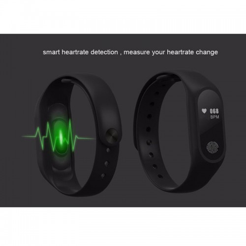 Intelligence M2 Smart Bracelet Health Fitness Tracker - Black