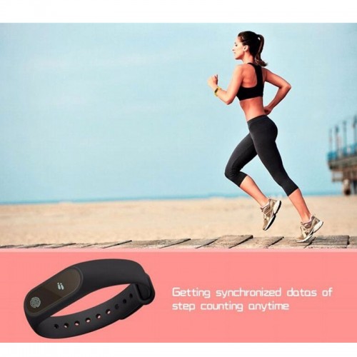 Intelligence M2 Smart Bracelet Health Fitness Tracker - Black